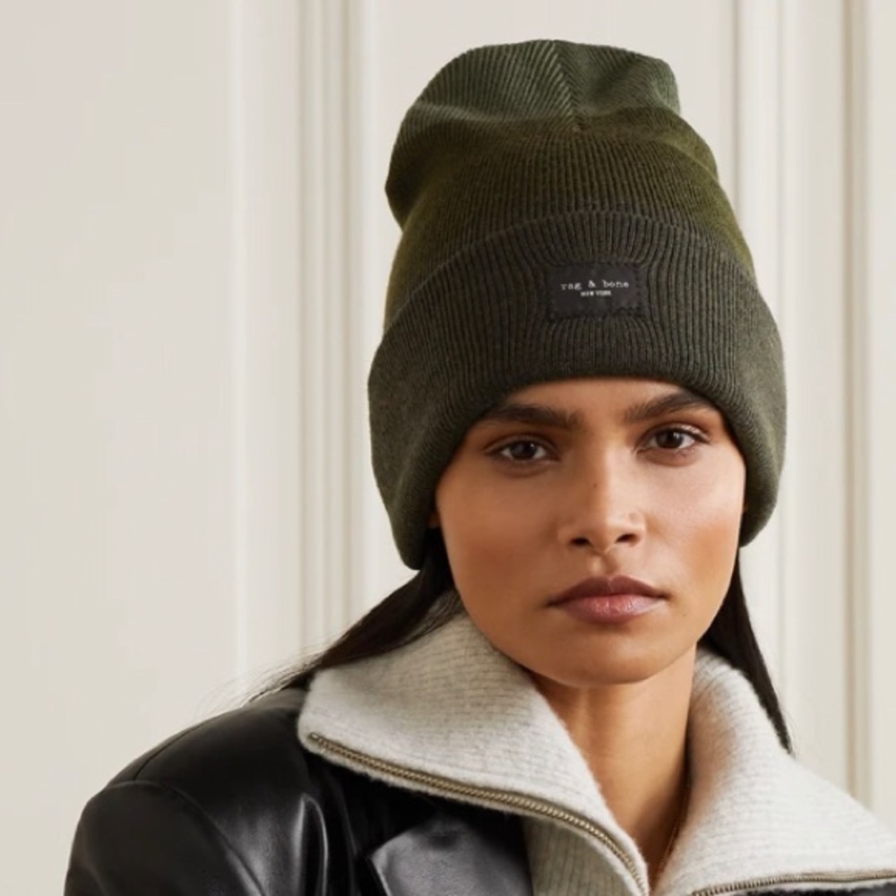 RAG & BONE
Addison striped wool-blend beanie
